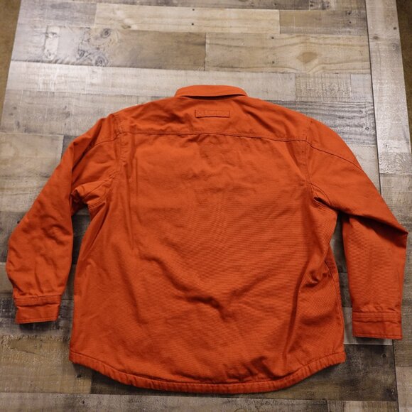 Duluth Trading Hanger Bender Fire Hose Shirt Jac Men's  2XL Lined Rust Orange - Picture 9 of 10